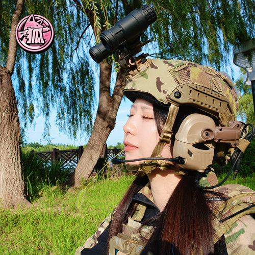 P30拾音降噪战术耳机对讲通讯头盔后翻式头戴式靶场训练户外射击