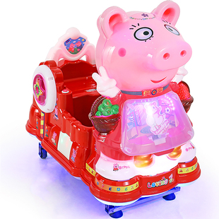小猪佩琪投币家用小孩瑶瑶乐超市门口商用带电动摇摆机 摇摇车新款