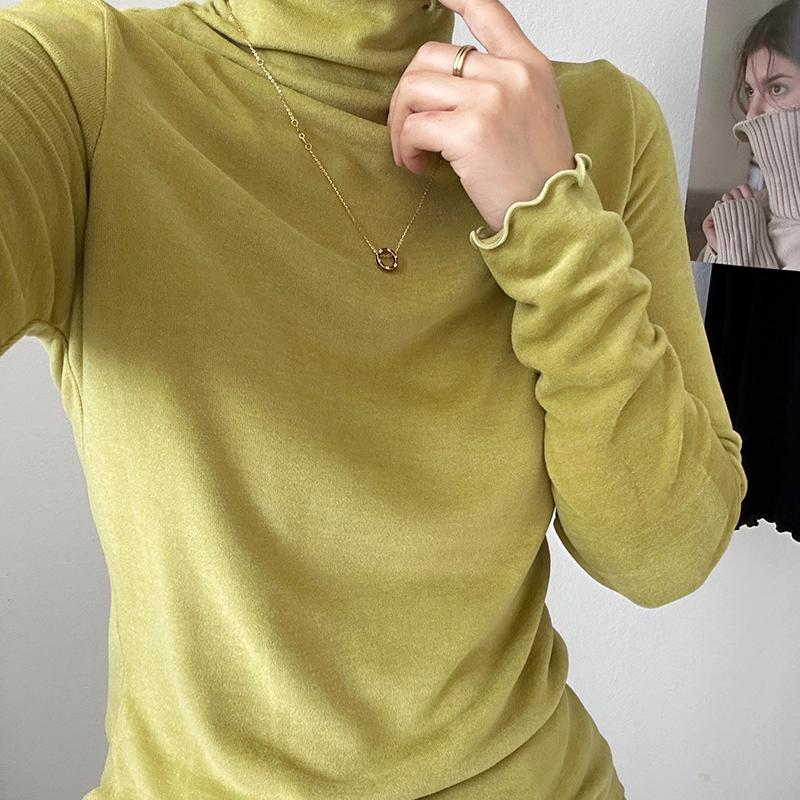 领长袖打底上衣女百搭透气舒适