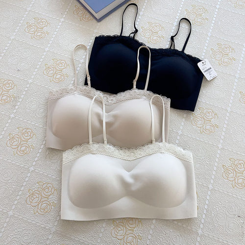 古妃新款蕾丝防走光抹胸美背内衣