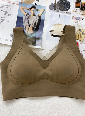 古妃31089秋冬W型提拉内衣聚拢保暖收副乳抹胸美背裹胸磨毛文胸女