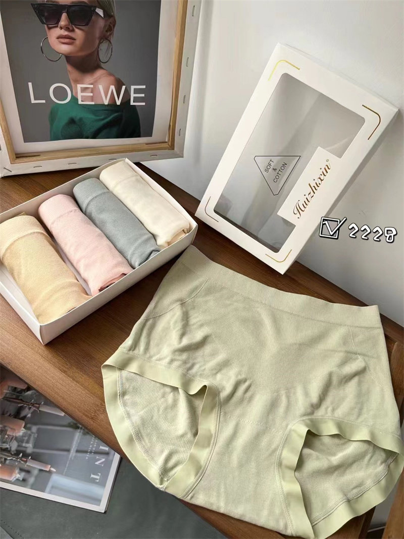 惠芝欣2228简约五条装女士中高腰内裤收腹提臀纯棉内档透气三角裤,女士内衣/男士内衣/家居服,女三角裤,淘宝优惠券,粉丝福利购,淘宝优惠卷