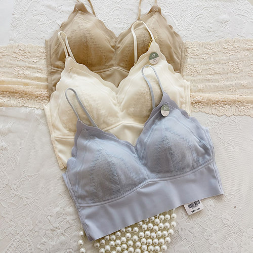 古妃3125法式蕾丝无痕美背内衣女