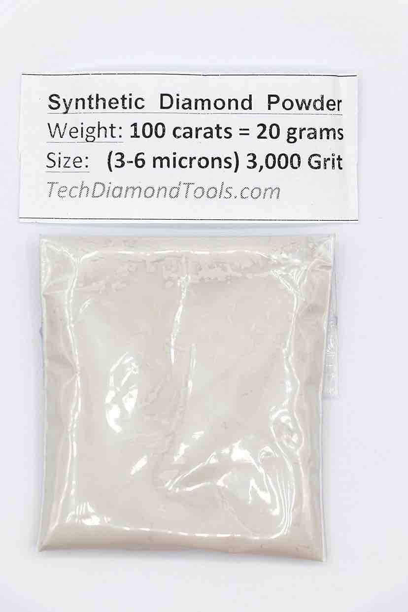 TechDiamondTools钻石粉3000#粒径3–6微米100克拉=20克原装