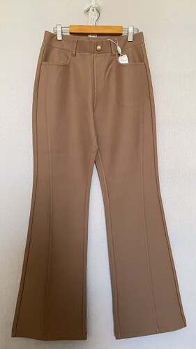phisofa专柜正品25秋冬新款女士加厚喇叭裤高腰显瘦长裤ELC249300