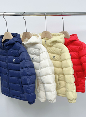 中大童宝宝秋冬季休闲拉链长袖轻薄羽绒服男女儿童洋气外套86805