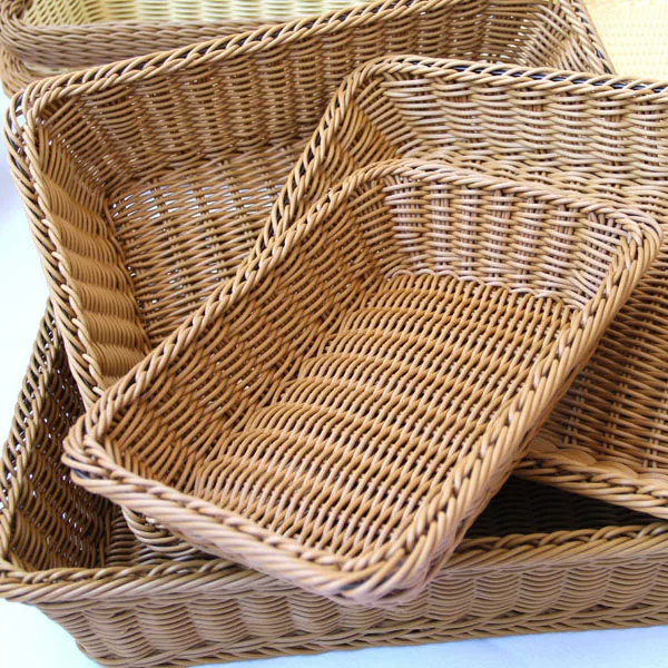A1744 rattan bread basket bread basket food basket fruit basket dry pot pot fruit plate griming square fruit basket