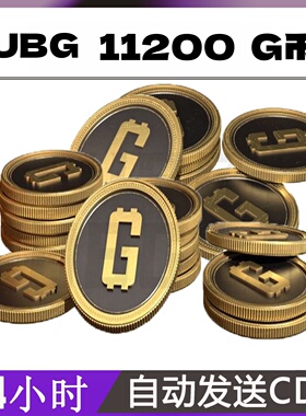 PUBGG币绝地求生11200G币金币吃鸡gb游戏币皮肤点卷官方充值兑换