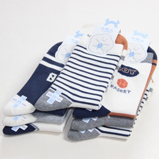 25秋冬新款小龙人学生575儿童青少年卡通高含棉小孩厚无骨袜子9岁