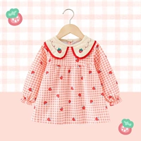 Демисезонный нагрудник для девочек, водонепроницаемый детский фартук для еды, юбка, анти-грязь, сзади на завязках