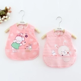 Детская майка топ, детский летний тонкий нагрудник без рукавов, водонепроницаемый фартук, юбка на девочку, с карманом, сзади на завязках