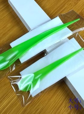弧形绿色冰淇淋勺2000支一次性塑料勺子 绿色水滴勺 长柄勺奶昔勺