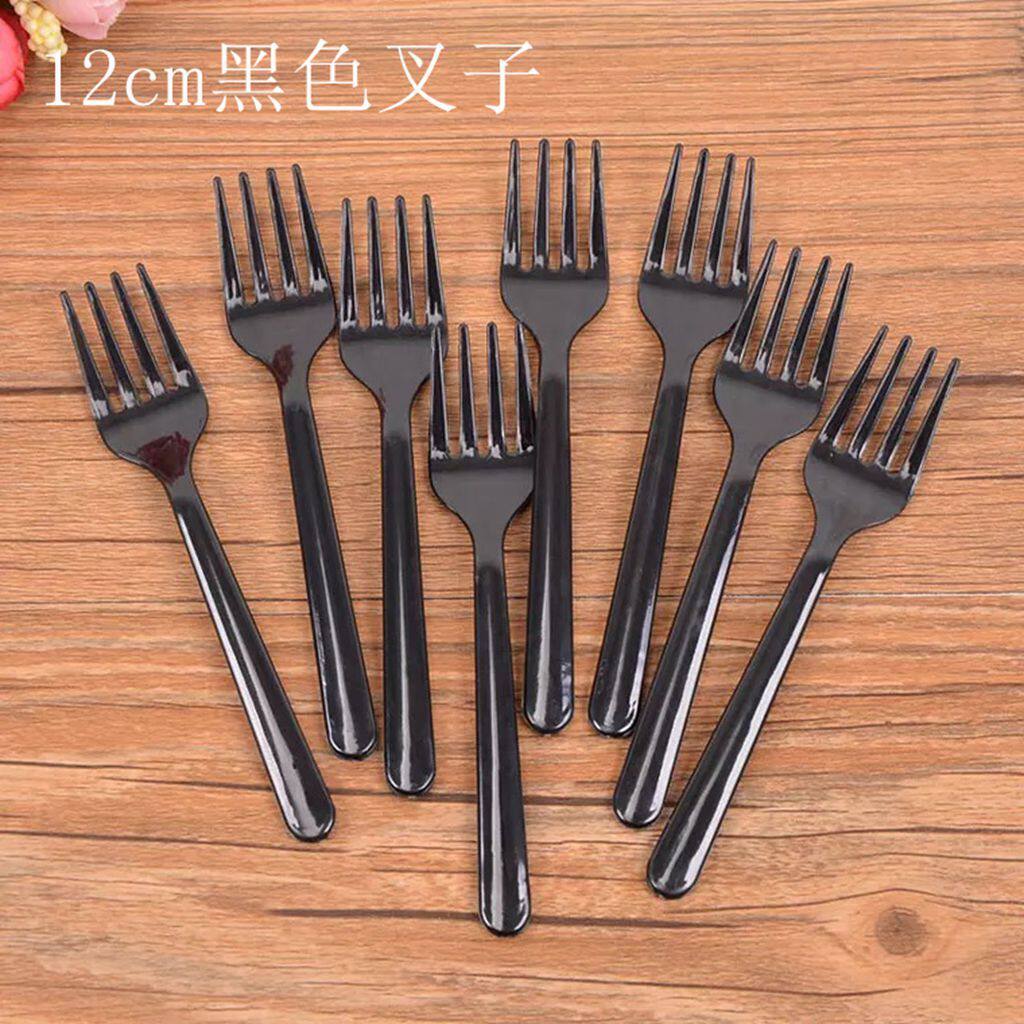 生日蛋糕叉子一次性水果叉签塑料叉甜品叉独立包装沙拉小加厚ktv
