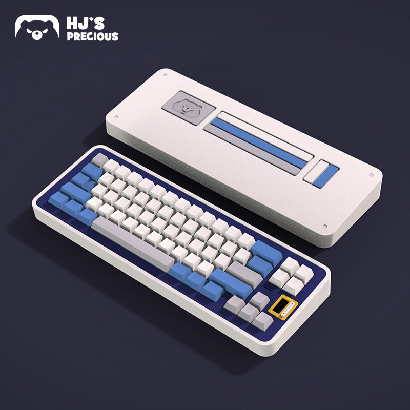 MC65 CUSTOMIZED MECHANICAL KEYBOARD KIT HJ CUSTOM ELECTROPHORESIS SPRAYED ANODIZED BLUETOOTH 5.1 SMALL SCREEN KEYBOARD