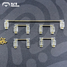 Вал hj花家 机械键盘jw水晶卫星轴v2 江湾pcb镀金螺丝卫星轴不掉钢丝