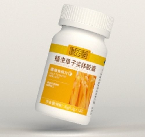 炎帝生物新包装蛹虫草子实体胶囊0.3g/粒×120粒/瓶 一盒装