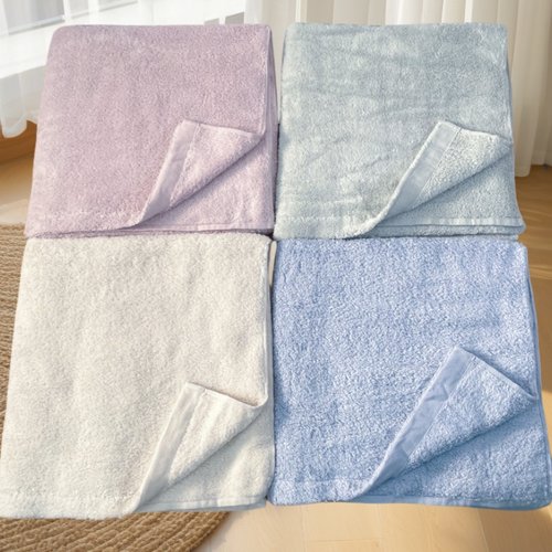 K1*TO蓬松高毛圈 吸水好家用浴巾140*70淡雅日系成人儿童通用浴巾