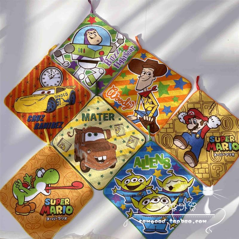 出口外贸原单带挂绳可挂式方巾