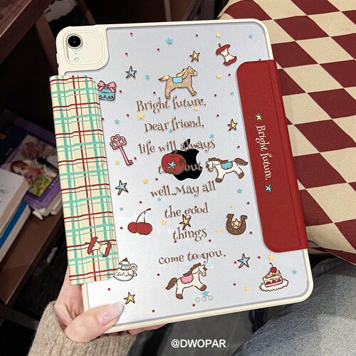 【升级笔袋可磁吸拆分】马年ipad保护套适用air7平板壳pro11寸苹果壳ipad11保护套air6/5/10代压克力防摔