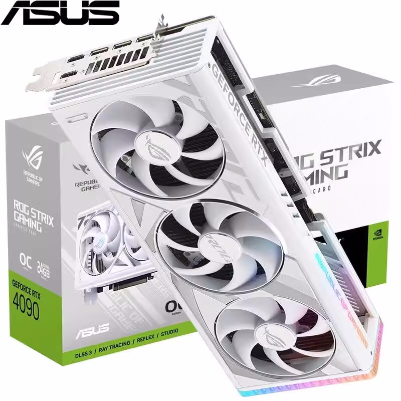 华硕ROG-STRIX-RTX4090-O24G WHITE 全新海外版 电脑硬件/显示器/电脑周边 智能电脑硬件 原图主图