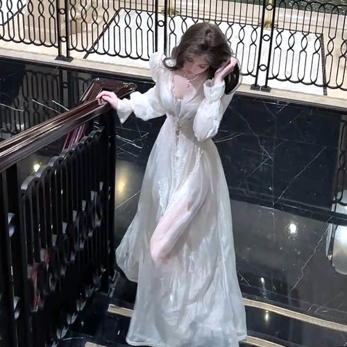 雪妮原创〈月光神殿2.0〉白色小众薄纱开衫外套防晒罩衫女上衣