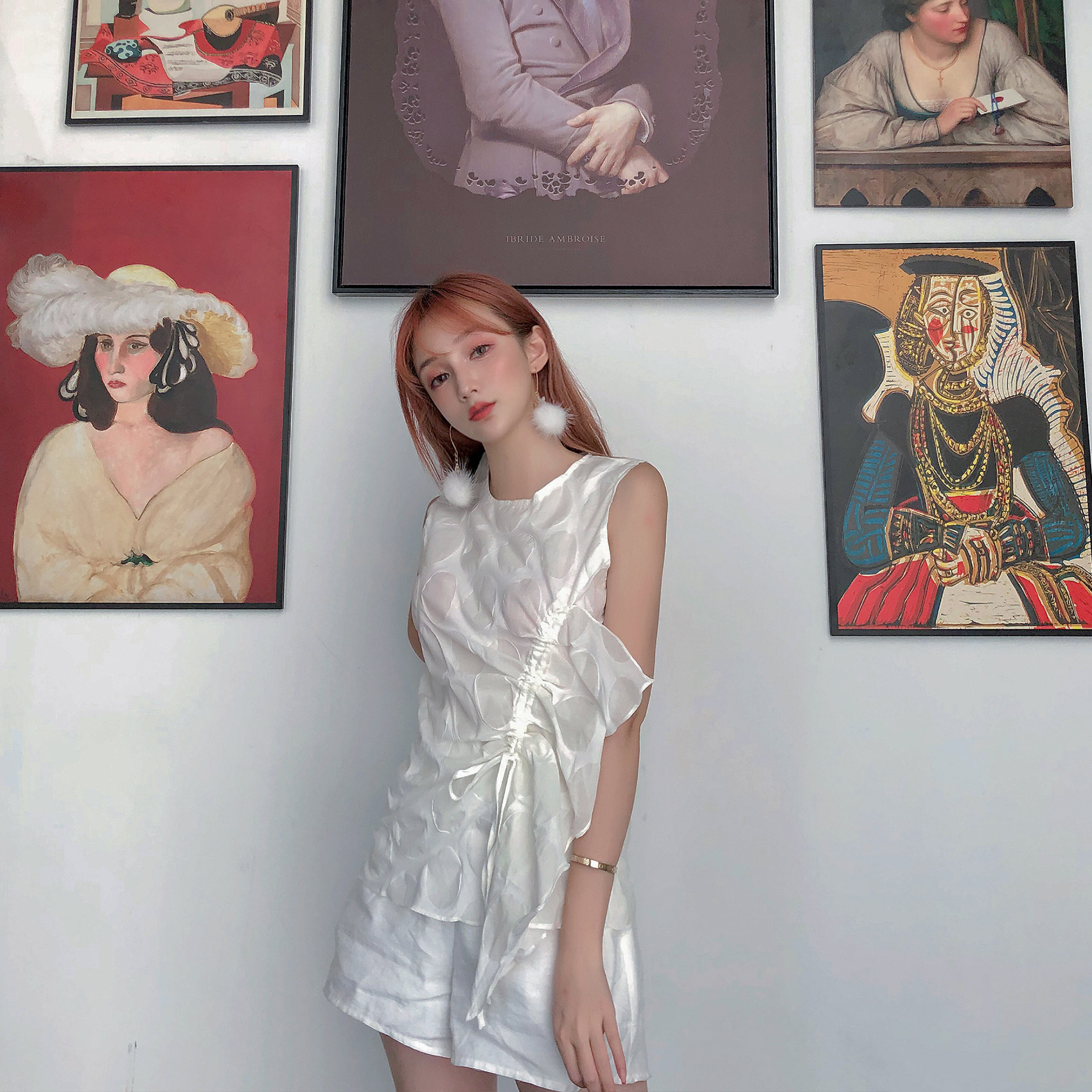 Shirley . Z 雪妮 抽皺泡泡棉無袖背心馬甲上衣女夏荷葉邊雪紡衫在類目 女裝/女士精品, 蕾絲衫/雪紡衫中 - 來自Buy2taobao.com提供專業的淘寶代購服務