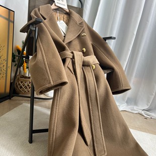 倩牛神货】M家高奢贵牌5位数!加厚!30羊绒70羊毛大衣外套女长款