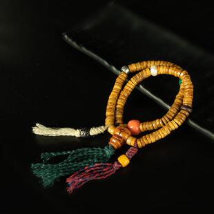 传承有序〓清代藏传密宗佛珠手串原配设计款108颗佛念珠手钏手持