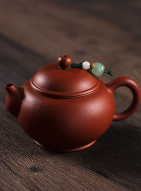 0添加无褶不朱正宗小煤窑朱泥水炼提纯料手工朱泥小品150cc小茶壶