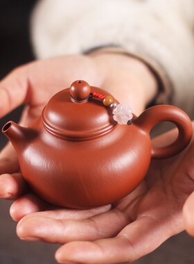 0添加含铁18%19%生砂生料小煤窑朱泥紫砂壶120cc容天壶内推出水爽