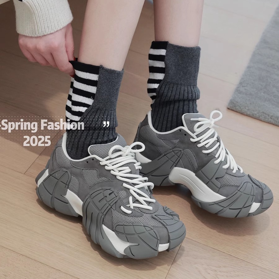 小众八爪鱼老爹鞋女复古登山