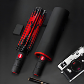 红色伞架全自动折叠雨伞男潮个性 学生帅气遮阳伞晴雨两用 创意男士