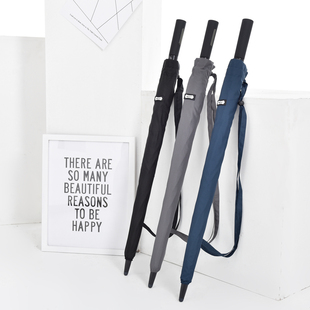 结实耐用自动雨伞长柄男士大号双人加固加厚抗风暴加大直柄伞防风