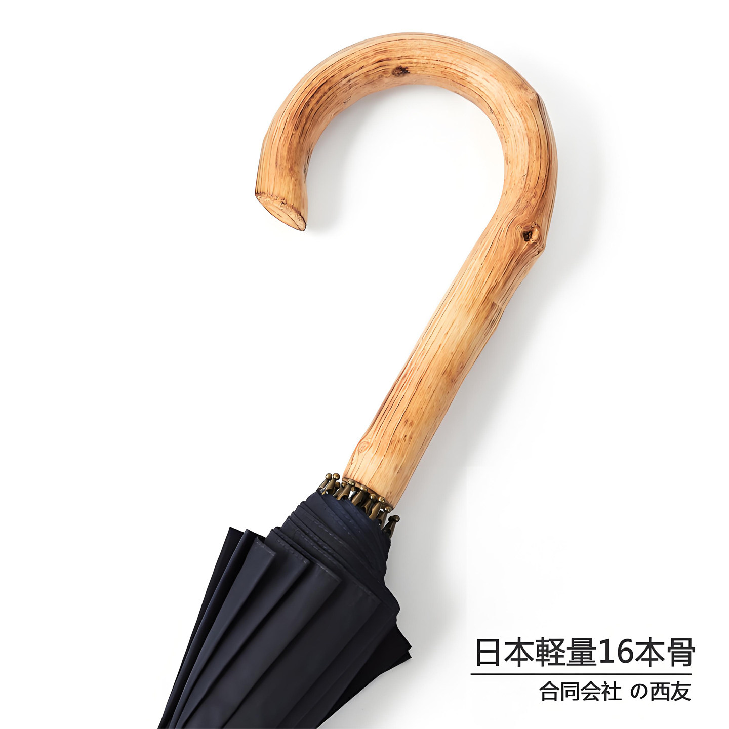 出口日本3895日元16女木柄长柄伞图片