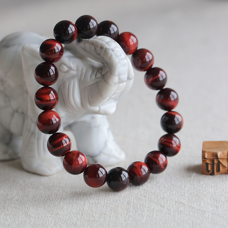 布家新品天然红虎眼虎晴石虎眼石男女情侣款手链手串水晶饰品