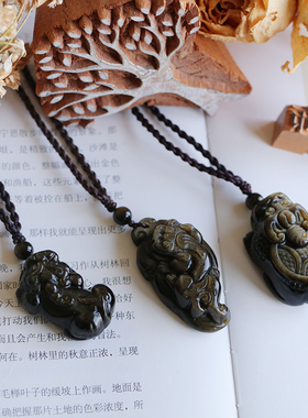 布家天然狐狸貔貅龙龟金曜石水晶