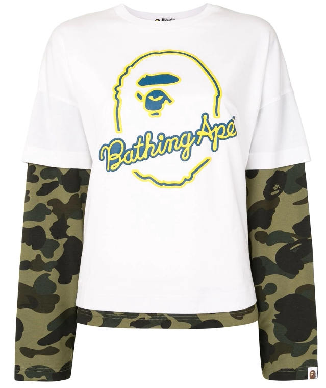 A BATHING APE ® Layering camouflagein the Women's clothing/Boutique , T-shirt  category - from Buy2taobao.com to provide professional Taobao agent buy service
