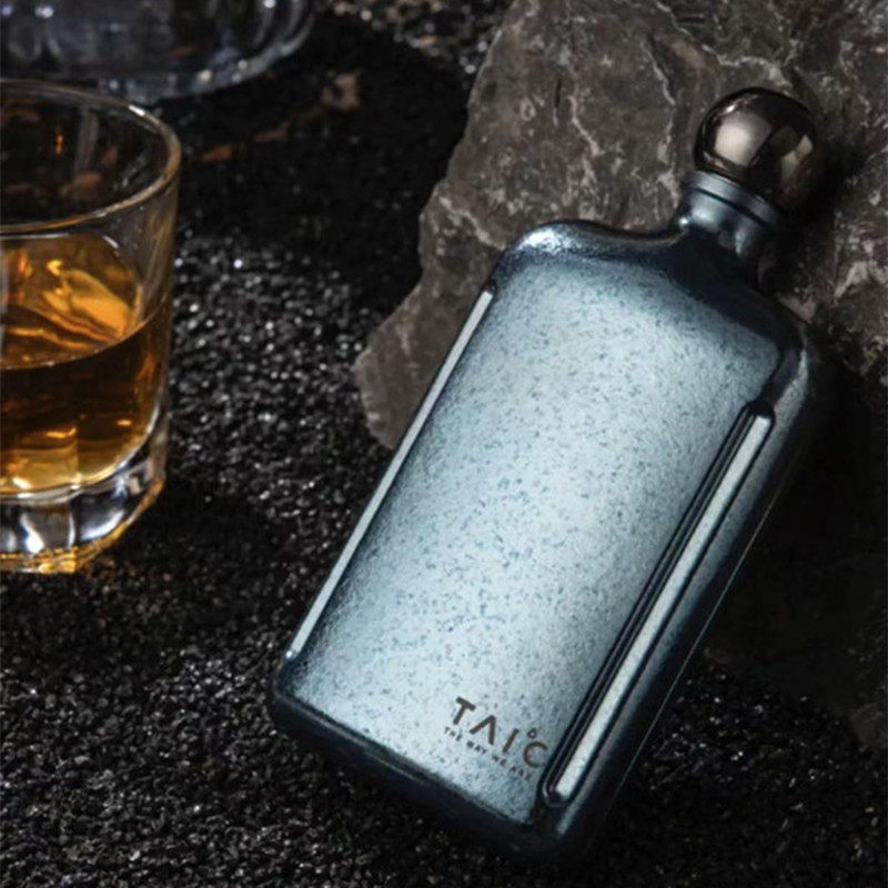 英国太可taic纯钛水壶酒壶随身小型迷你便携水杯户外单层超轻酒壶