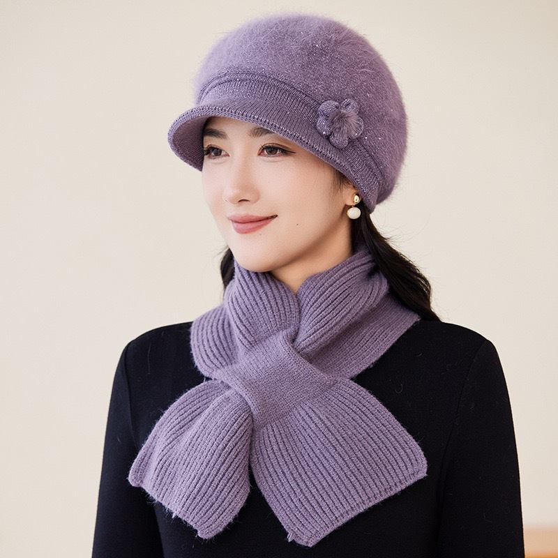 秋冬新款女士妈妈针织帽户外保暖
