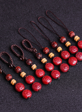 2025年生肖马朱砂吉祥物钥匙扣