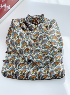 Warm Buds 儿童中式羽绒服年服英国进口Liberty面料男女同款