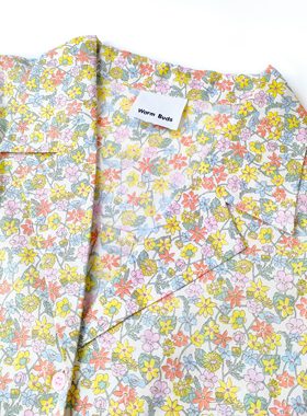 Warm Buds 印花七分袖可卷边衬衫Liberty2024新款衬衫