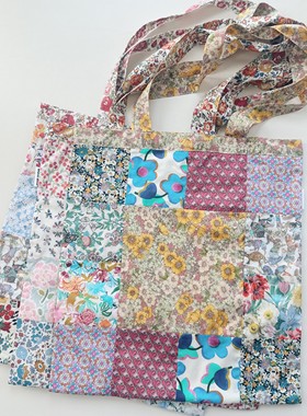 Warm Buds 碎花拼接复古包单肩包Liberty英国进口面料