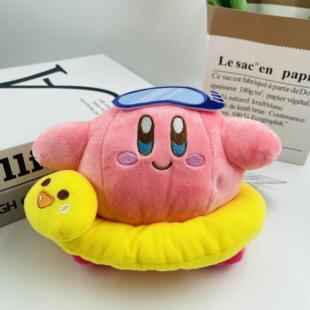 二次元创意夏日潜水小黄鸭子游泳圈星之卡比毛绒玩具公仔游戏周边