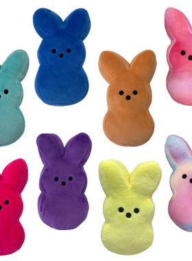 亚马逊跨境新品15厘米Peeps兔子复活节兔子毛绒玩具公仔玩偶