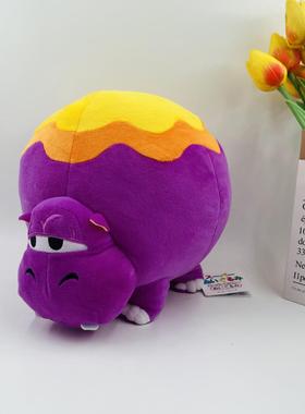大号20cm玛丽马里奥紫色河马球呆袋萌河马傻河马毛绒公仔礼物