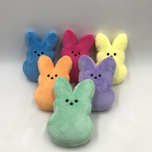 亚马逊跨境新品peeps 复活节兔子公仔电商热品15cm毛绒玩偶生日礼