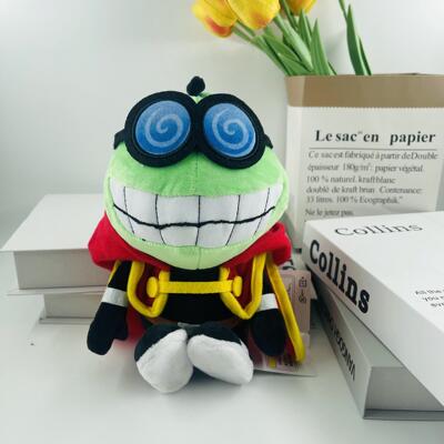 24cm玛丽马里奥盖拉柯比兹红披风飞行员带眼镜豆豆毛绒公仔玩具