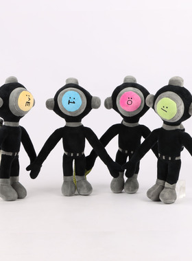 跨境卡通Content Warning内容警告毛绒玩具公仔玩偶游戏周边礼物