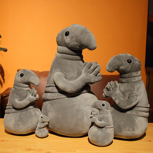 跨境 新品 丑萌 奇葩 外星人 怪物 长鼻子外星人毛绒玩具公仔玩偶